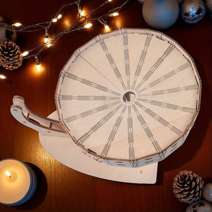 Perpetual Motion Machine Puzzle Kit 3D Wooden – Metal Ball Kinetic Sculpture, Mechanical Brain Teaser STEM Model, Unique Birthday Christmas Gift for Adults Teens Men Women Engineers