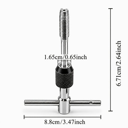 Tap and Die Set Metric – 12-Piece & 40-Piece M3-M12 Thread Plug Straight Taper with Pitch Calipers & Wrench, Internal & External Threading Tool Kit for Metal, DIY & Home Repair