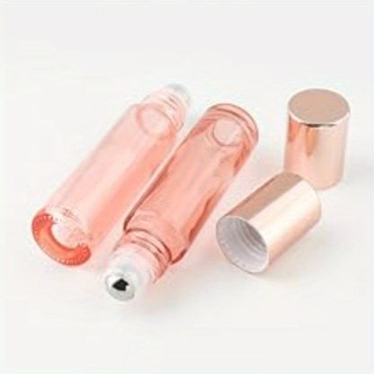 Essential Oil Roller Bottles 14 Pack 10ml – Refillable Glass Roll-On Perfume Containers with Stainless Steel Roller Balls, Opener & Funnel, Leak-Proof Travel Bottles for DIY Oils, Aromatherapy & Fragrance