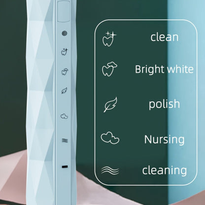 Sonic Electric Toothbrush IPX8 Waterproof – USB Rechargeable, Smart Timer, Metal Handle, 5 Replacement Brush Heads, Soft Bristles for Adults Men & Women – Black & Blue