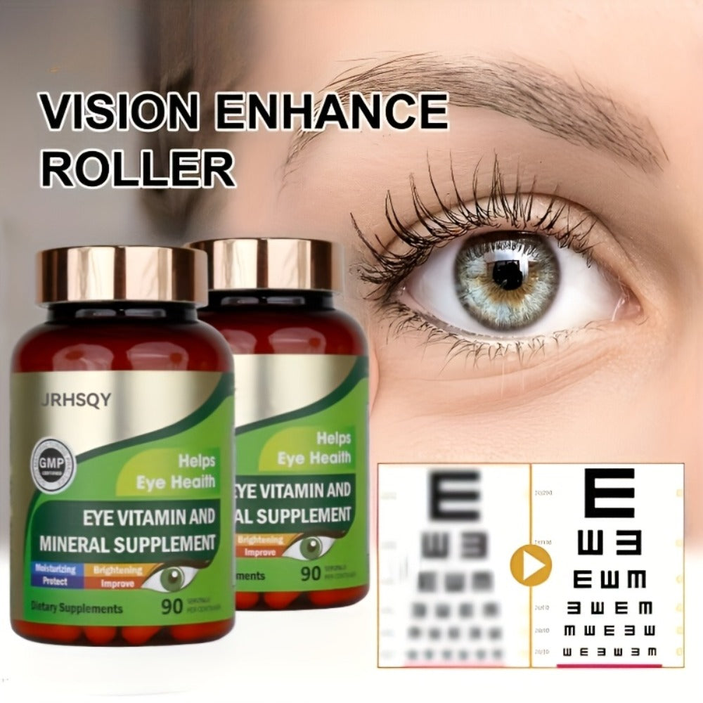 Lutein & Zeaxanthin Eye Vitamins Supplement with Zinc, Vitamin C & E – Advanced Vision & Macular Health, Blue Light Protection & Antioxidant Eye Formula | 90 Capsules 3-Bottle Bundle