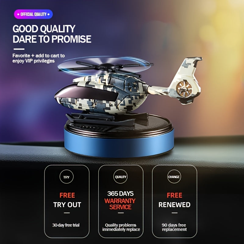 Solar Car Perfume Diffuser Aromatherapy Dashboard Helicopter Decoration Air Freshener Deodorant Car Accessories Gift