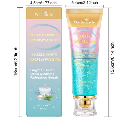 Niacinamide Toothpaste for Whitening & Deep Cleaning - Gentle Natural Care, Mint Peach Flavor, Freshens Breath, Travel-Friendly 3.52oz, Premium Daily Oral Care Toothpaste with Niacinamide