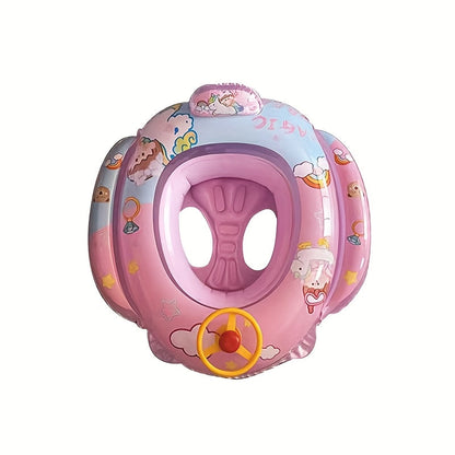 Cute Cartoon Animal Inflatable Pool Float for Kids & Adults – Fun Colorful Beach Floatie Summer Water Toy for Swimming Pool Lake Beach Backyard Vacation, Blue Green Pink