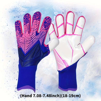 Silicone Grip Goalkeeper Gloves with Superior Traction - Available in 6 Colors & 5 Sizes, Professional Soccer & Rugby Goalie Gloves for Men Women Youth, High-Performance Finger Protection Sports Gloves