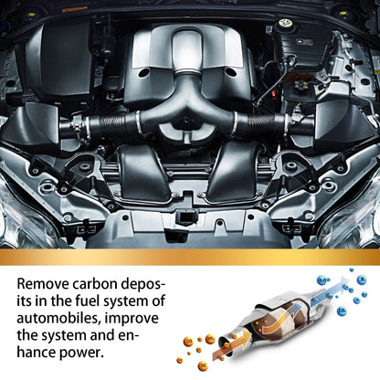 Catalytic Converter Cleaner & Fuel System Treatment 3-Pack - 3-Element Deep Clean Engine Carbon Remover for All Vehicles