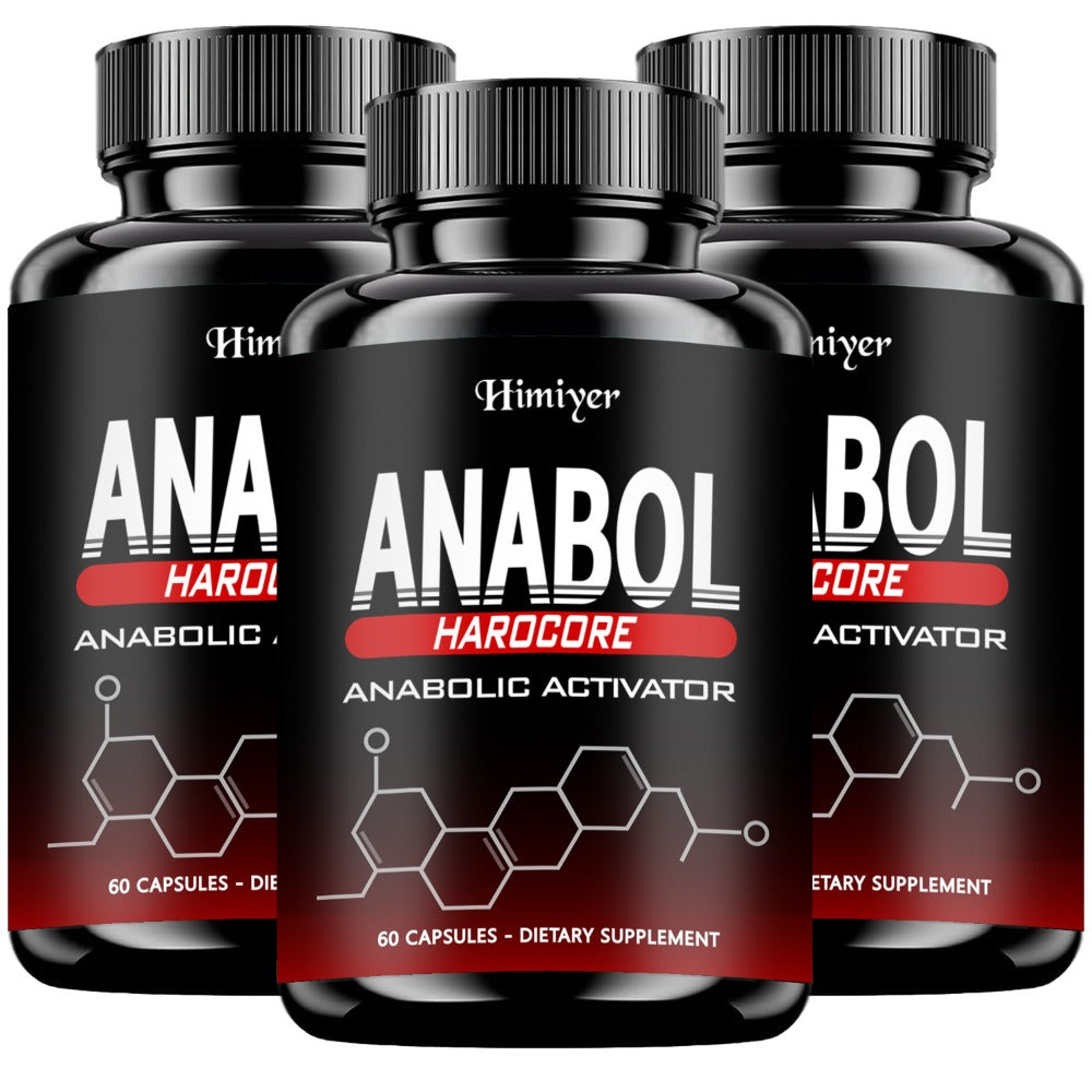 Anabol Hardcore Anabolic Activator for Men — Advanced Energy, Strength & Muscle Performance Formula with 6-Keto-Diosgenin & Hecogenin | Daily Wellness Support | 60 Capsules | 1-3 Bottle Options