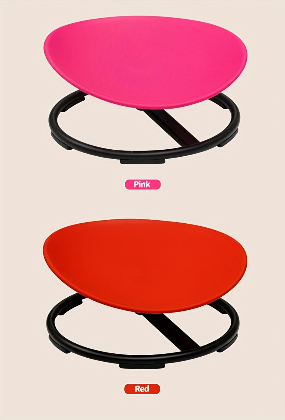 Kids Sit & Spin Sensory Chair – Sturdy Motor Skills Trainer for Therapeutic Sensory Play, Indoor & Outdoor Use, Ages 3+ | Red, Blue, Pink | Great for ADHD & Sensory Processing