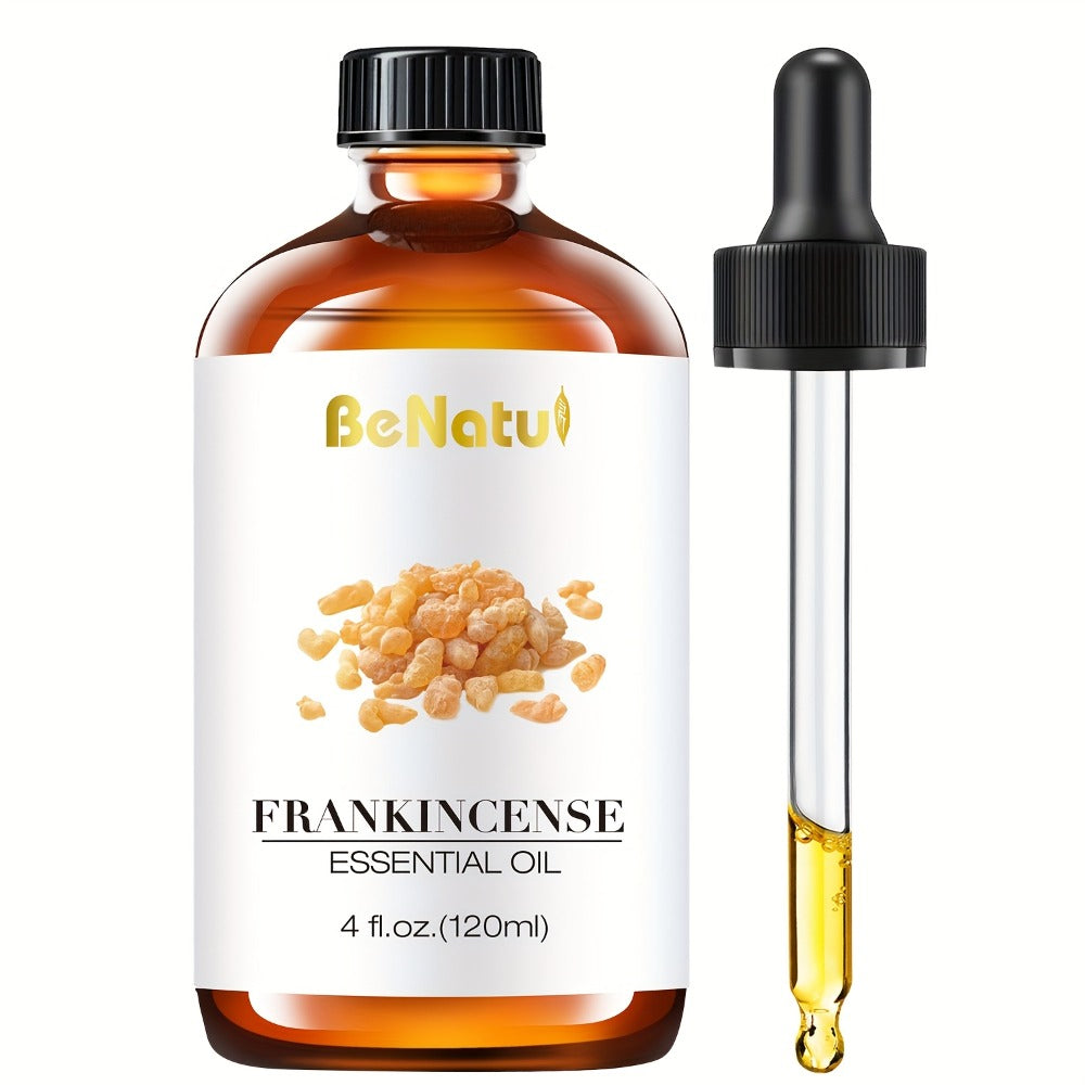 Essential Oil for Diffuser & Humidifier – Frankincense, Argan & Jojoba Oil, Long-Lasting Woody Warm Resin Aroma for Home, Hotel & Room Decor, Candle Making & Aromatherapy, 4.06oz Natural Formula