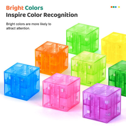 Magnetic Building Blocks 100pcs Colorful Transparent Cube Construction Set – Creative STEM Physics Learning Toy for Boys & Girls, Best Christmas & Birthday Gift for Kids Ages 3+