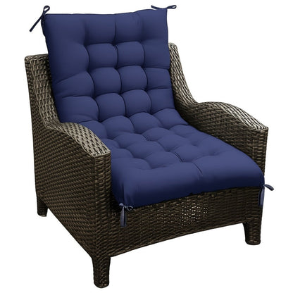 26-Inch Chair Cushion with High Back and Washable Cover for Patio detail image - detail view 10