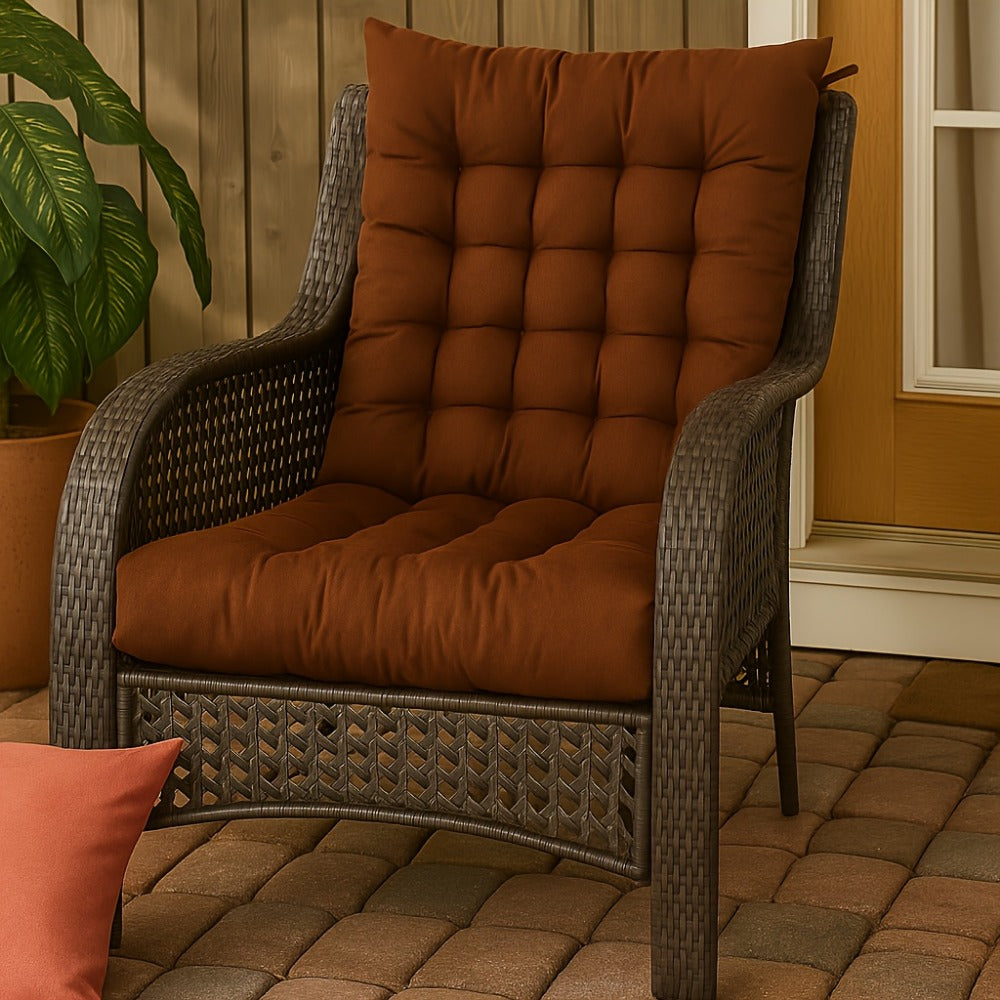Chair Cushion, High-Back Patio 26"x51" Thick Padded Outdoor Seat Pad - Machine Washable shown in the main product view