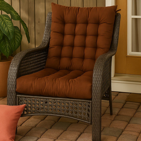 Chair Cushion, High-Back Patio 26"x51" Thick Padded Outdoor Seat Pad - Machine Washable shown in the main product view