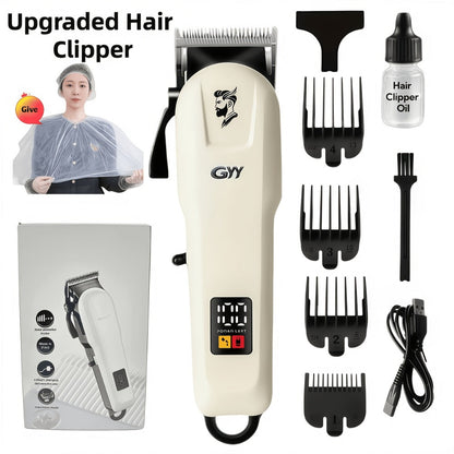 Hair Grooming Kit for Men - Electric Hair Clipper Set with Digital LCD Display, USB Rechargeable, Professional Barbershop Quality for Home Use, Holiday Father's Day Valentine's Day Gift