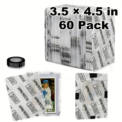 Trading Card Shipping Protectors 60/120/510 Count 3.5x4.5 Inch – Premium Rigid Plastic Card Mailer Inserts for Sports Cards, TCG & Collectible Card Packaging