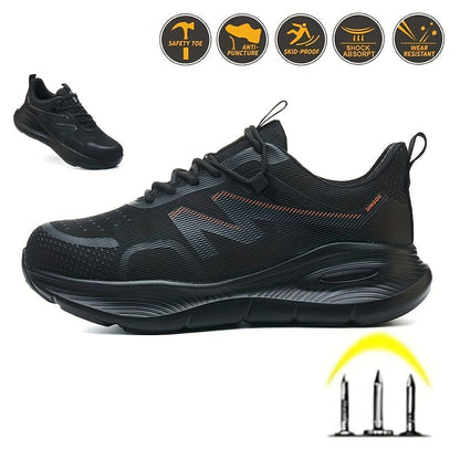Men's Athletic Shoes - Non-Slip Sole Lace-Up for Outdoor & Travel