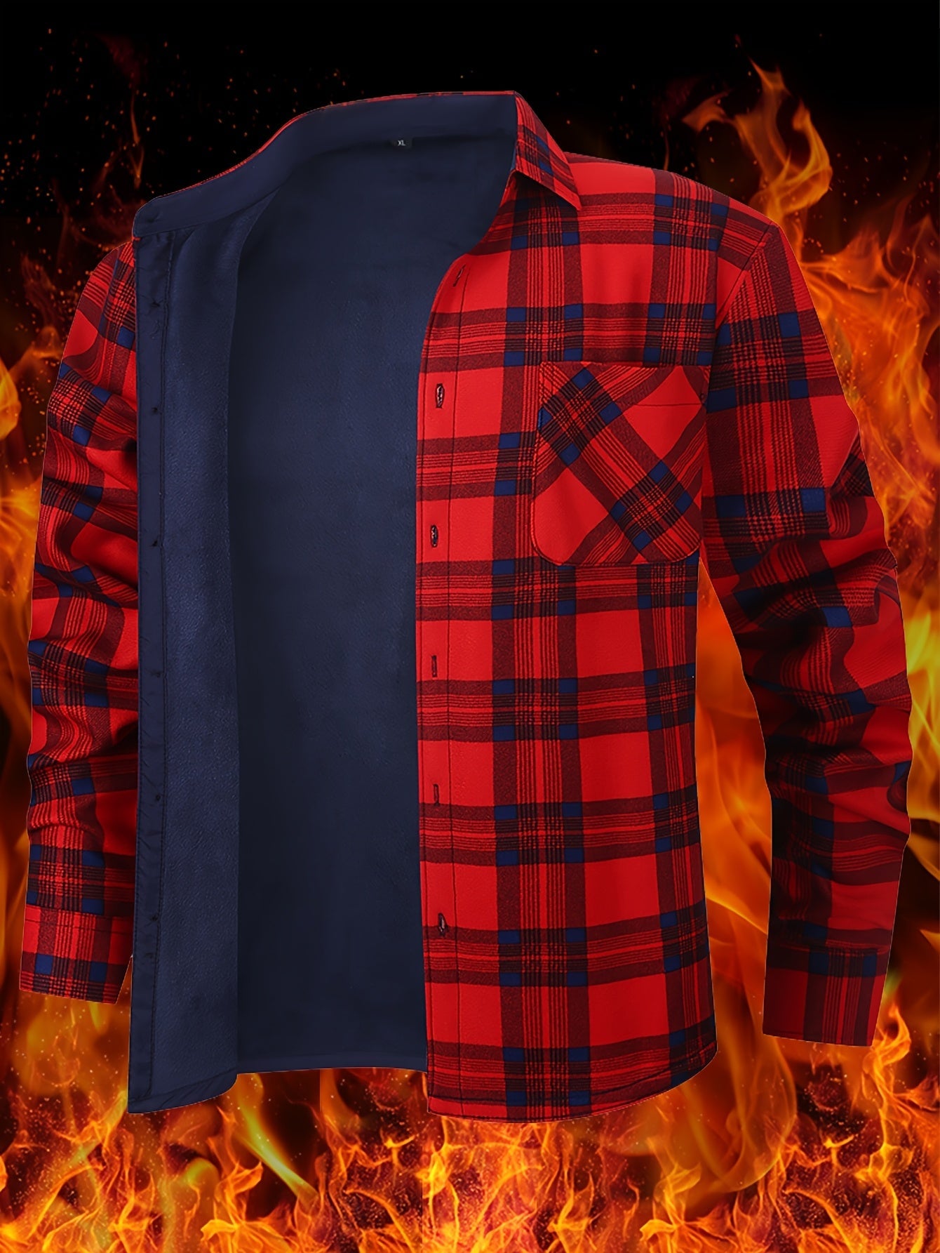 Men's Versatile Plaid Single-Breasted Jacket