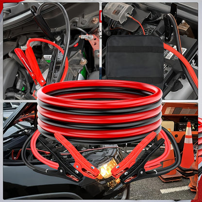 Heavy Duty Jumper Cables 600A CCA – Thickened Booster Cables with Carrying Bag for Pickup Truck, RV, Van & SUV, Jump Start Battery Kit for Large Engine Vehicles