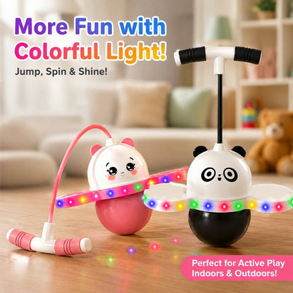 LED Light Up Bouncing Ball for Kids – Colorful Illuminated Balance Toy for Indoor & Outdoor Play | Fun Pink & Interesting Black | Best Gift for Boys and Girls
