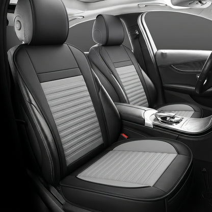 Car Seat Covers Front Pair – Universal Fit Bucket Seat Protector, Anti-Slip Full Surround High-Back Design, 15 Colors, Fits Cars SUVs Trucks