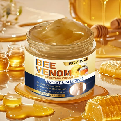 Vitamin C & Glycerin Bee Venom Joint Cream 2PCS 50g Each – Brightening Deep Moisturizing Body Cream for Dry Rough Skin on Arms Legs Knees Ankles Elbows, Smoothing Skin Care for Women Men