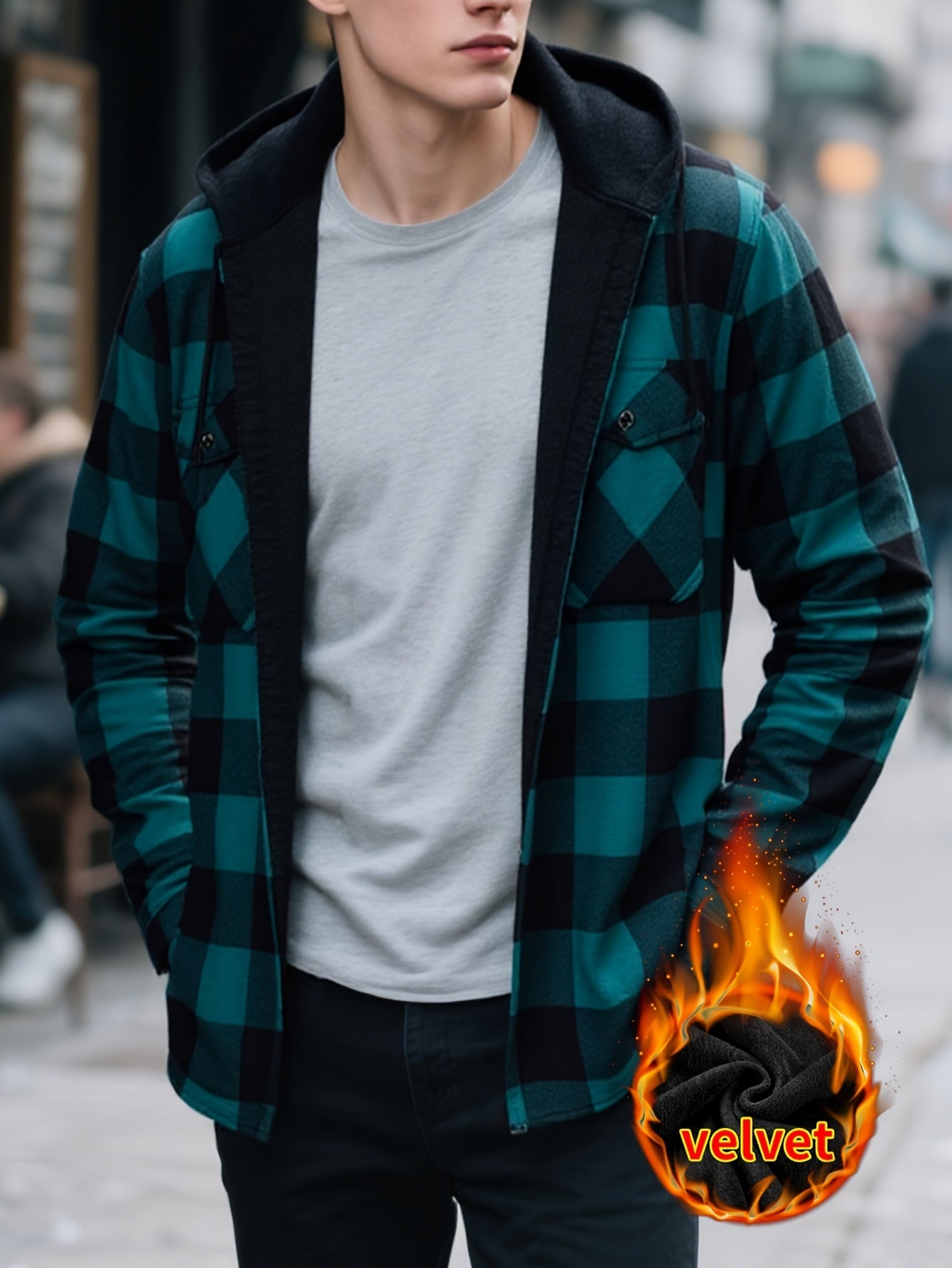 Men's Versatile Fleece Pullover Coat