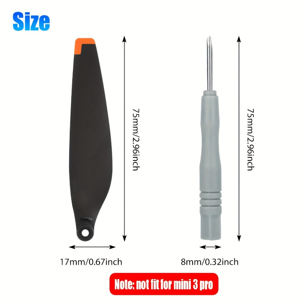 DJI Mini 3 Replacement Propellers 16pcs – Low-Noise Quick-Release Drone Blades Upgrade Kit with Screws & Screwdrivers, Lightweight Durable Drone Accessories for Extended Flight Time & Quiet Flying