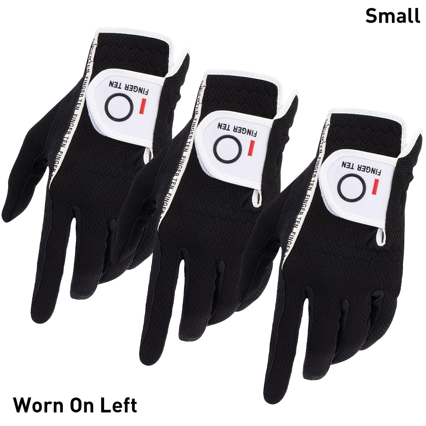 Wet Weather Golf Gloves Rain Grip 3-Pack for Men | Breathable Water-Resistant Golf Gloves for Left & Right Hand – Durable Comfortable Fit in Hot & Wet Conditions (Black, Gray, White | S–3XL)