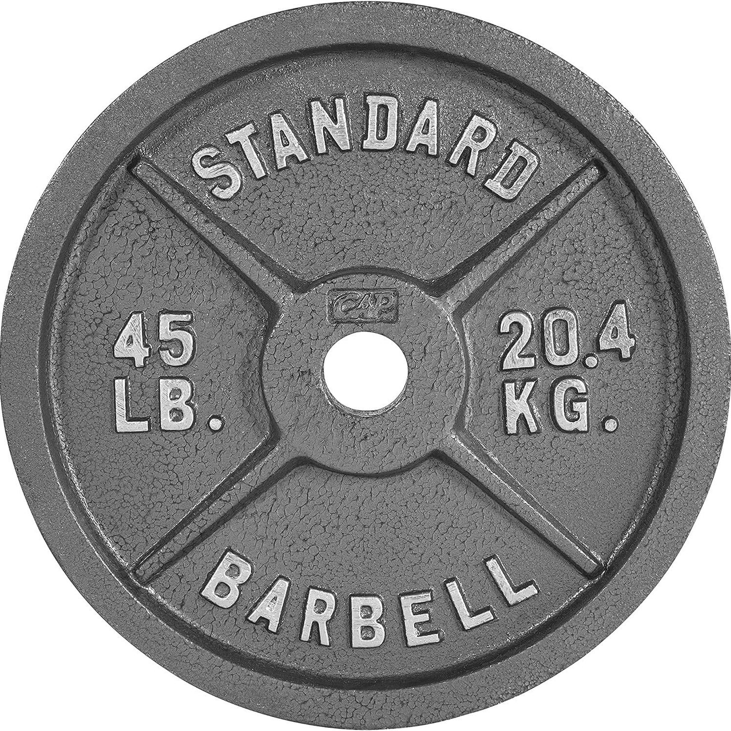 Cast Iron Weight Plates 2-Inch Standard Barbell Plates Solid Iron Gym Weights for Strength Training Weightlifting Bodybuilding Powerlifting Home Gym Multiple Sizes 2.5LB to 100LB