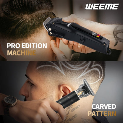 3-in-1 Hair Clipper Grooming Kit for Men — WEEME USB Rechargeable Cordless Beard Trimmer & Body Shaver Set, Home Barber Hair Cutting Kit, Gift for Boyfriend Father Husband