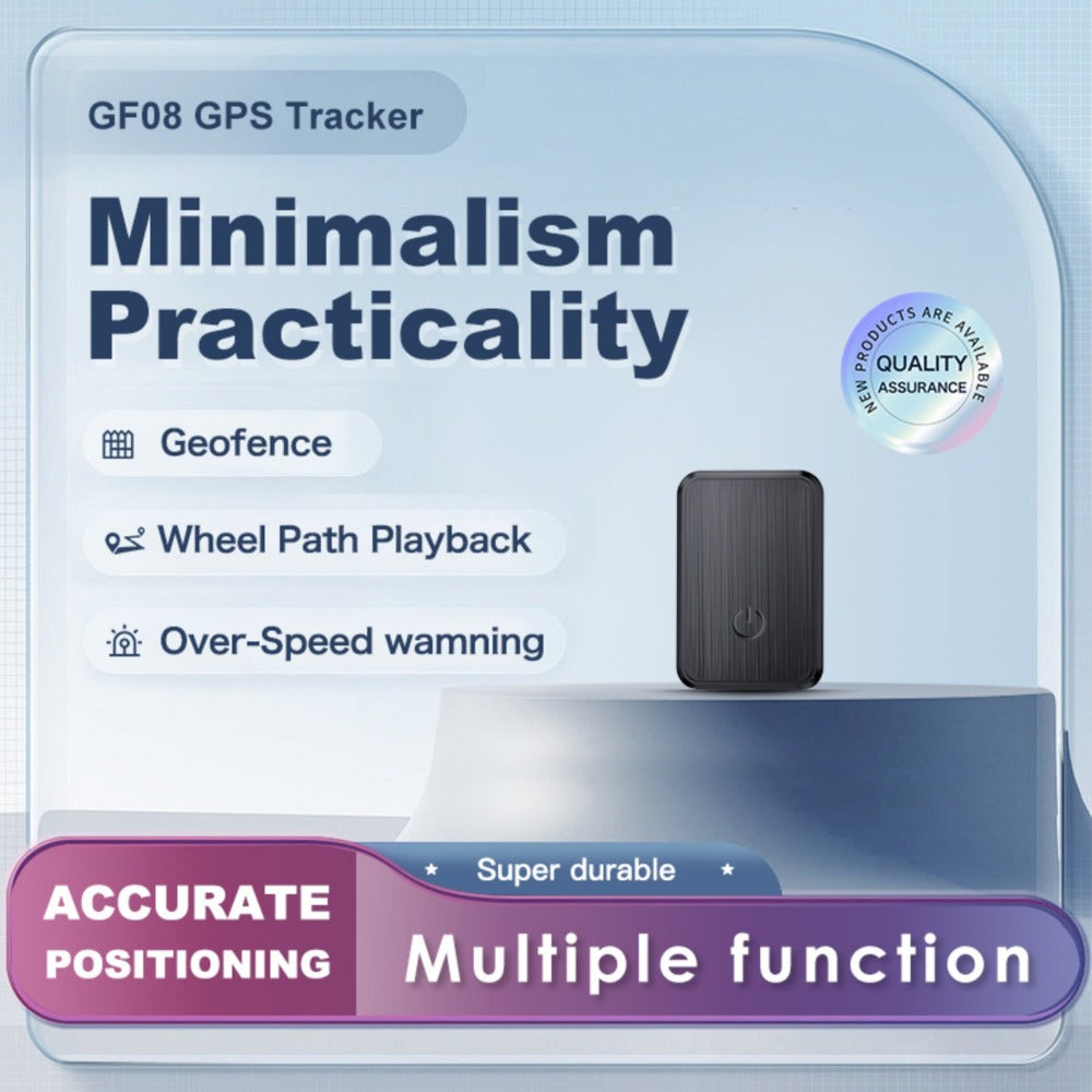Mini GPS Tracker GF-08 Magnetic Real-Time Car Tracking Device – Global Coverage, No Subscription Fee, Stainless Steel Portable Hidden Vehicle Locator, 2/3/4/5/6 Pack