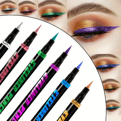 Eyeliner Pencil Set Waterproof 6 Colors Smudg1e Proof Long Lasting Colored Eye Liner for Women Pigmented Gel Eyeliner Pencils Makeup Kit Holiday Gift