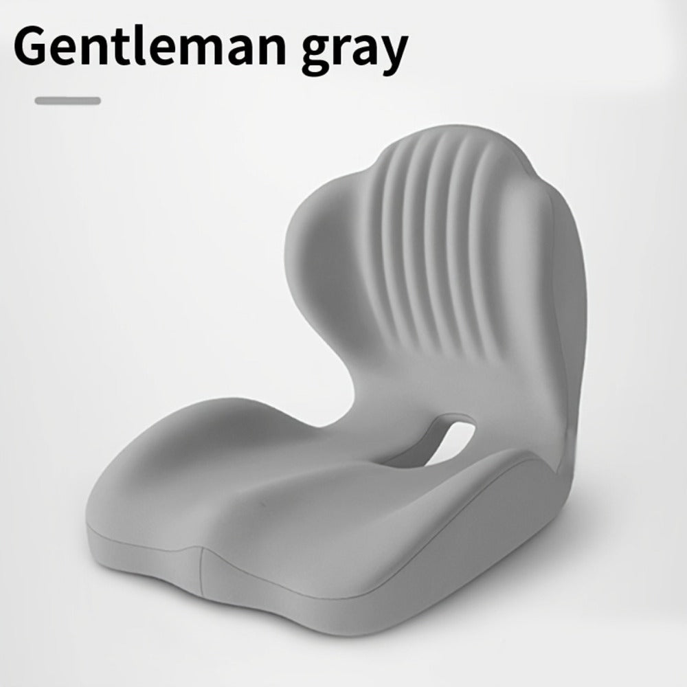 Memory Foam Seat Cushion Ergonomic with Back Support & Breathable Hollow Design – Comfortable Chair Pad for Office, Car Seat & Long Sitting, Unisex Gift