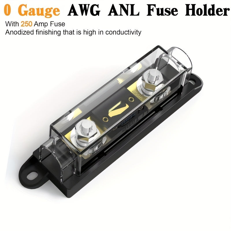 1/0 Gauge Copper-Clad Aluminum (CCA) Wire, (20ft Red + 20ft Black), (25ft Black + 25ft Red), with 20 Terminals, 20 Heat-shrink Tubes, And 1 Fuse Box; Battery Power/ground Cables, Car Audio Speakers, RV/trailer Amp Wiring Kits
