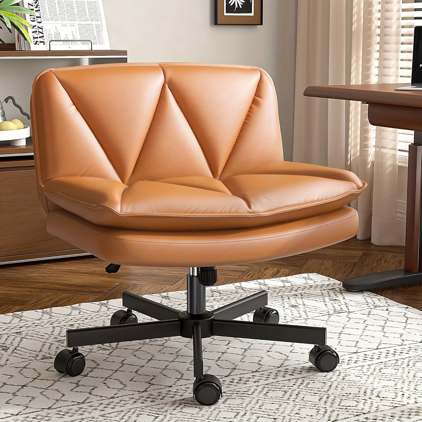 Office Chair shown in the Orange option