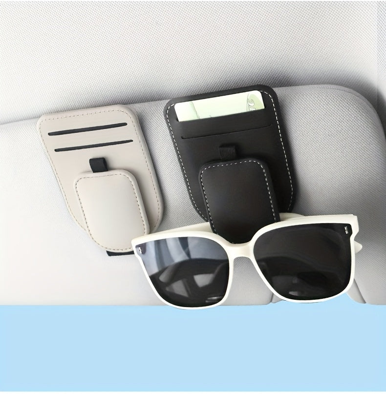 [Car Eyeglass Clip] High-Quality Car Eyeglass Clip, Multi-Functional Car Sun Visor Card Holder, In-Car Eyewear Storage Rack, Fashion Glasses Clip