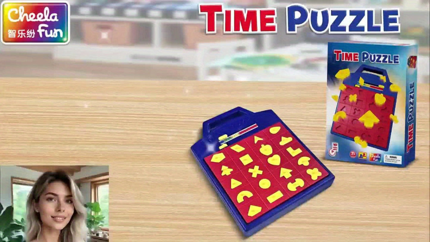 Shape Puzzle Pop-Up Board Game for Kids – Interactive Timer Matching Game with 3 Difficulty Levels, Hand-Eye Coordination STEM Toy, Educational Birthday Gift for Boys & Girls Ages 3+