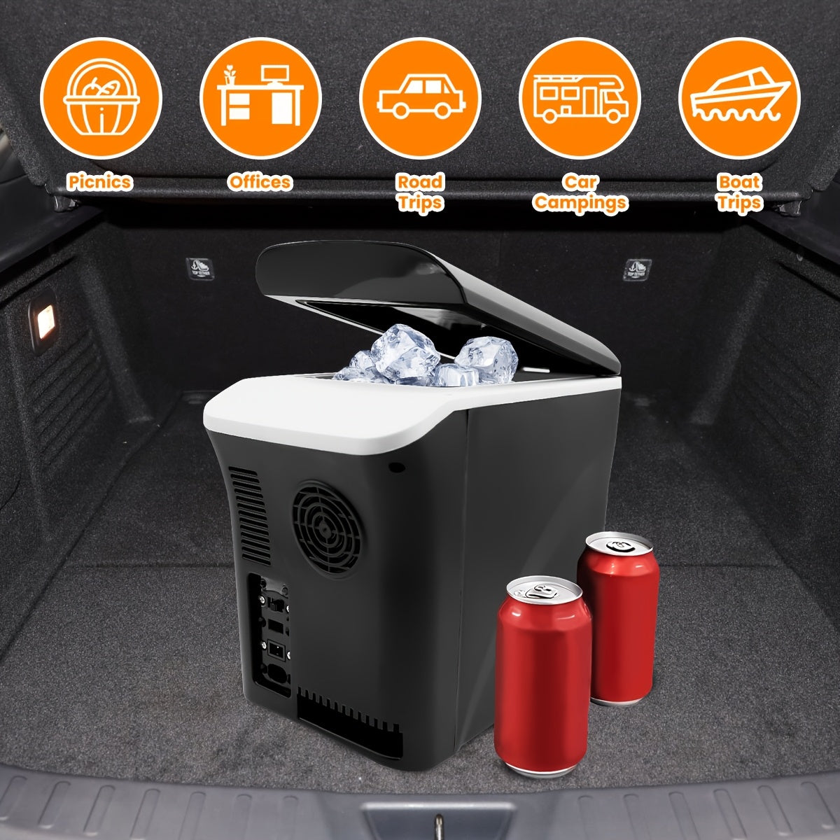 Designed for Camping And Commuting! Hot And Cold Dual-Mode One-Touch Switching, Car And RV Additions The Lowest Cooling 7 to Lock The Fresh, The Highest Heating 65 to Warm Food. Energy Saving And Low Noise, Anti-Vibration And Anti-Shaking Design