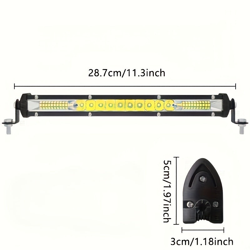 1/2/4pcs Clover Dual-Color LED Work Light, Super High LM, Ultra Bright Motorcycle LED Lamp, Sturdy Structure And Long Service Life, Suitable for Cars, Off-road Vehicles, ATV, Pickups And Ships, Vehicle Exterior Lighting And Decoration Lights