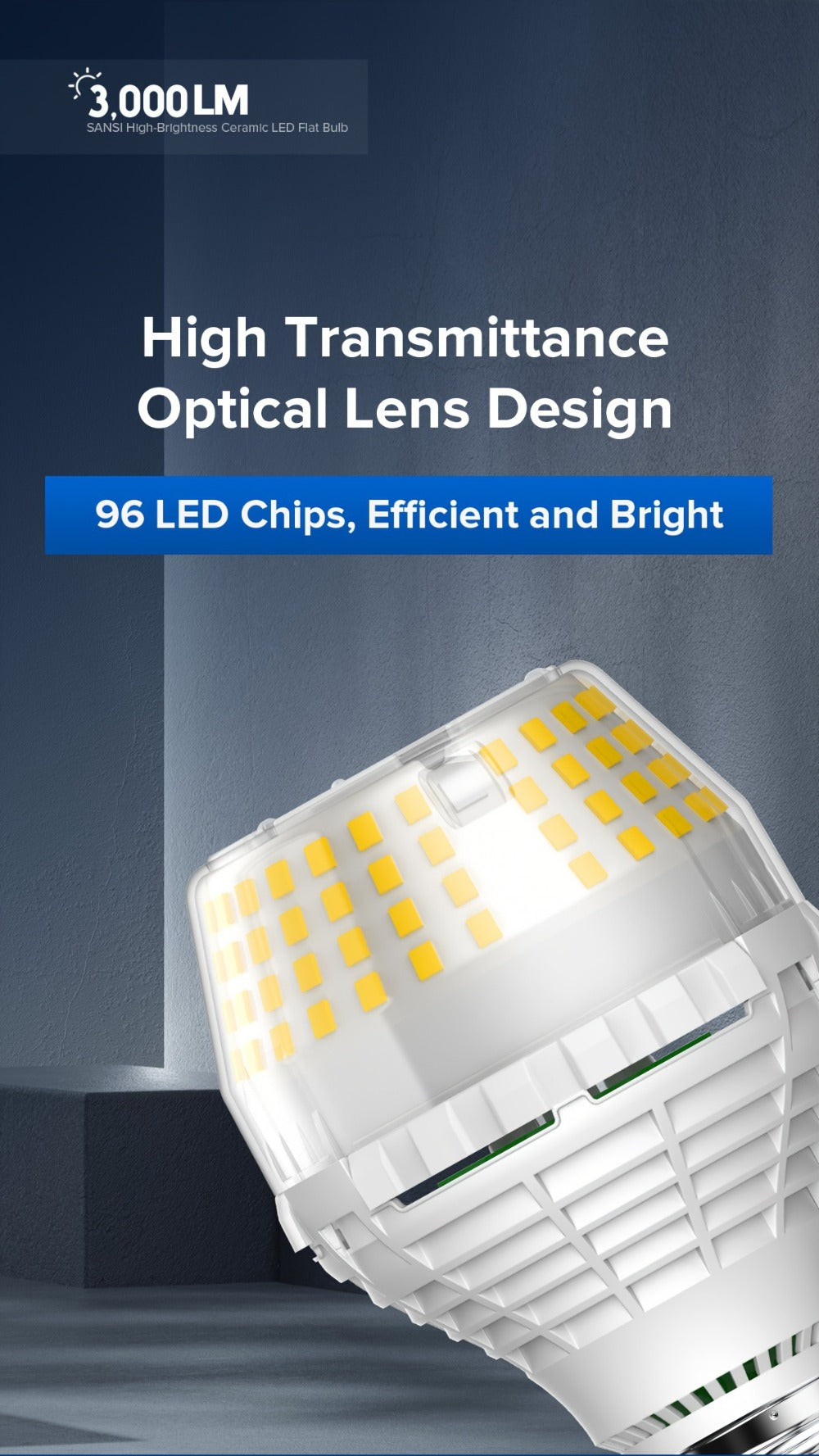 A19 LED Light Bulb 20W 3000 Lumens 250W Equivalent High Brightness Non-Dimmable – E26 Base 270 Degree Beam Angle 25000H Lifespan, 5000K Daylight & 3000K Warm White for Home Office Indoor Lighting