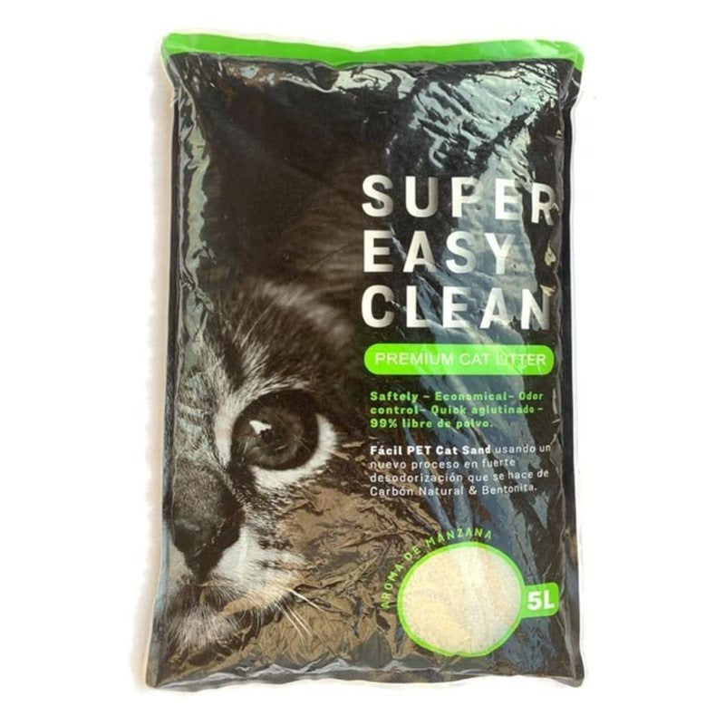 Clumping Cat Litter 5L – Super Absorbent Fast-Clumping Scented Cat Litter for Indoor Cats, Low Dust, Odor Control, Available in Lavender & Apple Scent, Lightweight & Easy to Scoop
