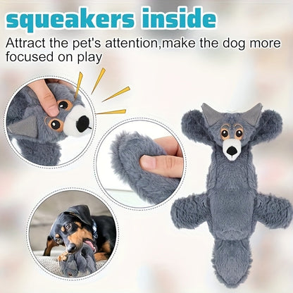 No Stuffing Dog Toys 10 Pack - Durable Crinkle Squeaky Plush Toys for Small Medium Large Dogs, Teething-Friendly for Aggressive Chewers, Interactive Boredom Busting Puppy Toys for Mental Stimulation, Random Patterns
