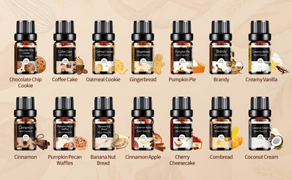 Essential Oil Gift Set 14pcs – Bakery, Fruity & Floral Fragrance Oils for Diffuser & Candle Making | Valentine's Day, Birthday & Holiday Gift