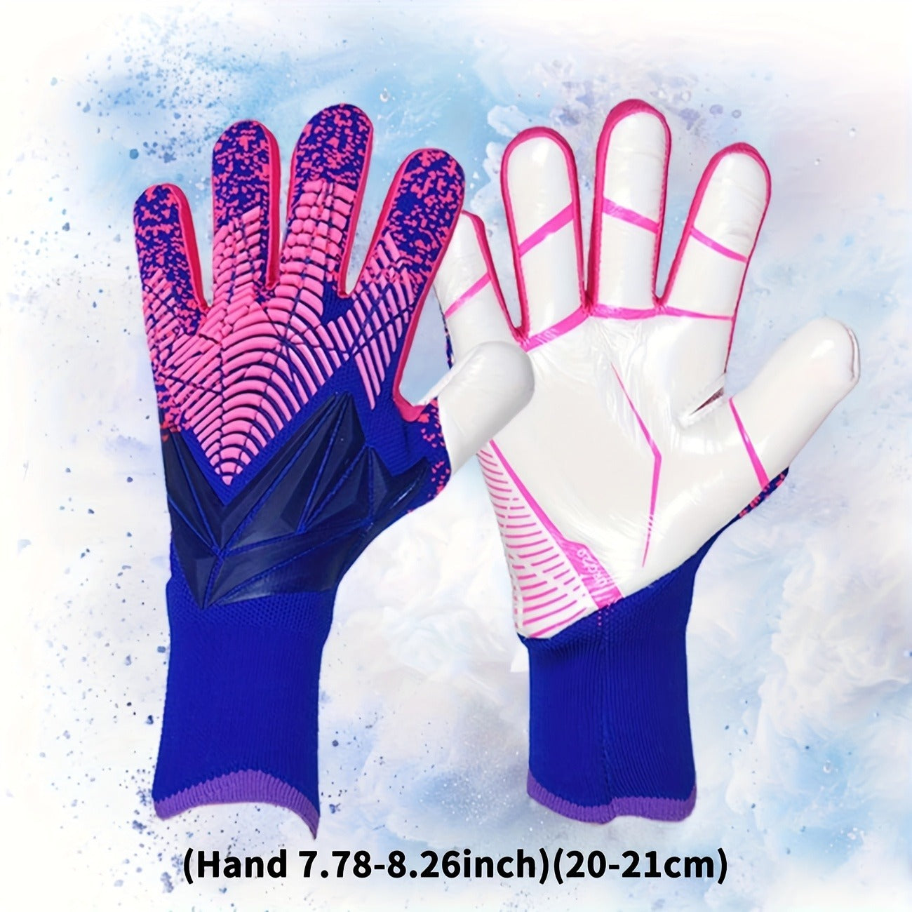 Silicone Grip Goalkeeper Gloves with Superior Traction - Available in 6 Colors & 5 Sizes, Professional Soccer & Rugby Goalie Gloves for Men Women Youth, High-Performance Finger Protection Sports Gloves