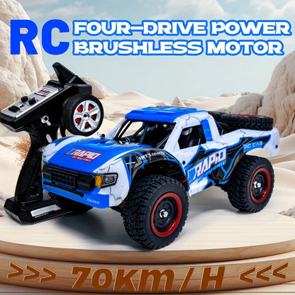 RC Off-Road Car 1:14 Scale 4WD High Speed for Adults Teens – Carbon Brush 38KM/H or Brushless PRO 50-70KM/H All-Terrain Remote Control Racing Truck Hobby Grade Birthday Christmas Gift Enthusiasts