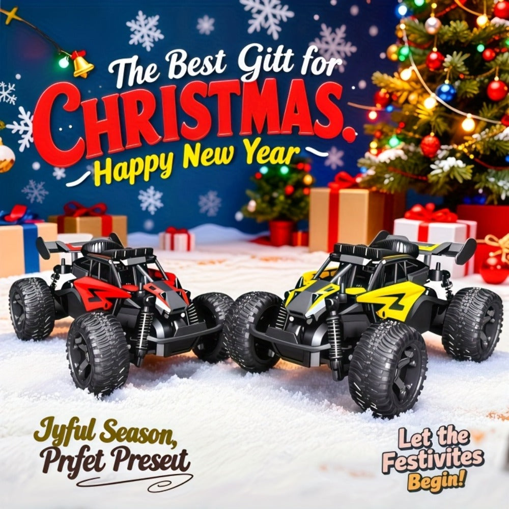 RC Off-Road Car with LED Lights for Kids Ages 6+ – High Speed All-Terrain Remote Control Buggy Light-Up RC Truck for Boys & Girls, Best Birthday Christmas Holiday Gift