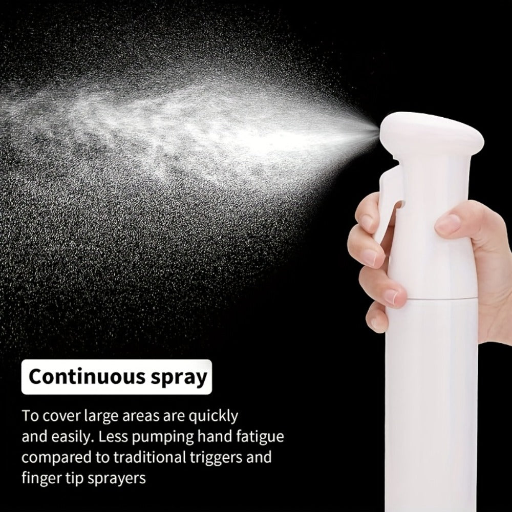 Fine Mist Spray Bottle 300ml 10oz Refillable Fragrance-Free Plastic Sprayer for Hair Styling Salon Barber Gardening Plant Watering Cleaning Gradient Black Pink Purple