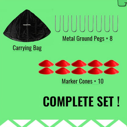 VavaCava Portable Soccer Goals 2-Pack 4'x3' – Pop-Up Net, 2 Balls, Pump & Carry Bag, Indoor Outdoor Backyard
