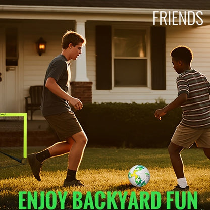 VavaCava Portable Soccer Goals 2-Pack 4'x3' – Pop-Up Net, 2 Balls, Pump & Carry Bag, Indoor Outdoor Backyard