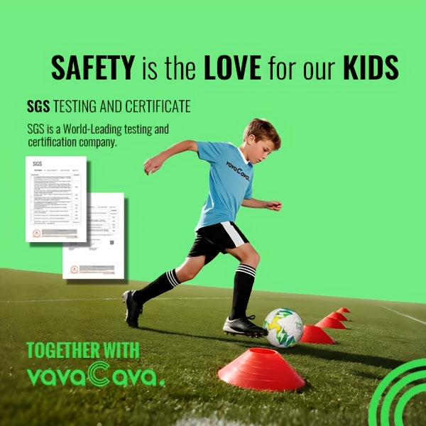 VavaCava Portable Soccer Goals 2-Pack 4'x3' – Pop-Up Net, 2 Balls, Pump & Carry Bag, Indoor Outdoor Backyard